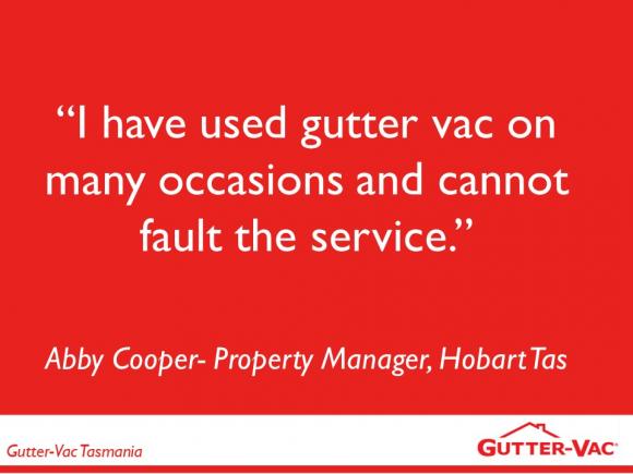 Hobart Property Manager Happy with Gutter Cleaning Service