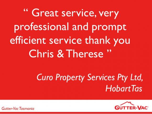 Hobart Property Manager Happy With Our Gutter Cleaning Service