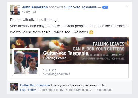 5 Star Gutter Cleaning Review from Kanwal Customer