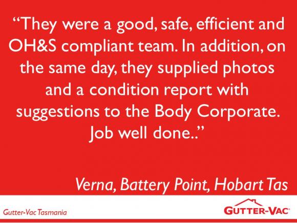 It Is Great To Hear Such Positive Feedback From Our Body Corporate Gutter Cleaning Customers