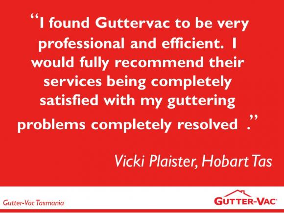 Another Satisfied Gutter Cleaning Hobart Customer