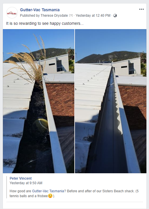 Sisters Beach Customer Shares Before and After Photo on Facebook