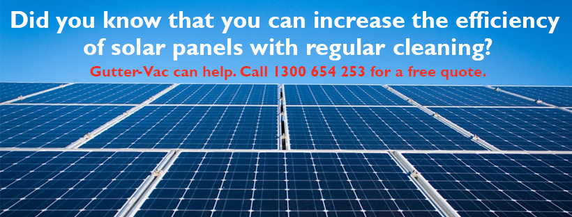 Did you know cleaning your solar panels once a year will increase their efficiency?