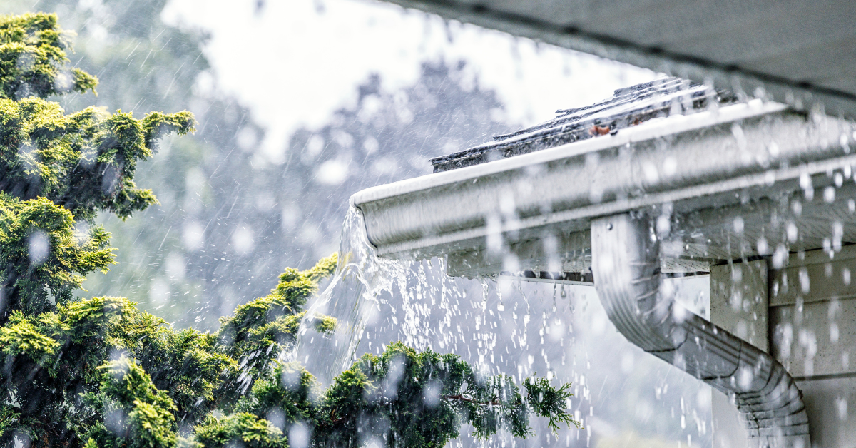 How can I prevent water damage from overflowing gutters?